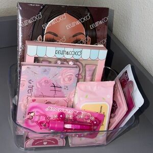 Pink Makeup & Beauty Bundle Gift Set | Eyeshadow Palette + 8 items | New